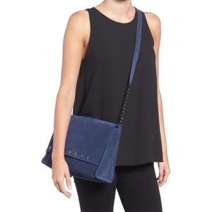 Longchamp large "Paris Rock" suede crossbody
